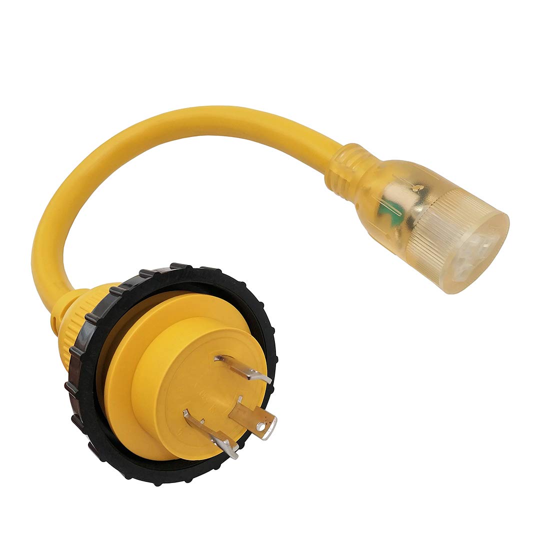 Amazon.com: Parkworld 691975D RV Pigtail, Shore Power 30A Male L5
